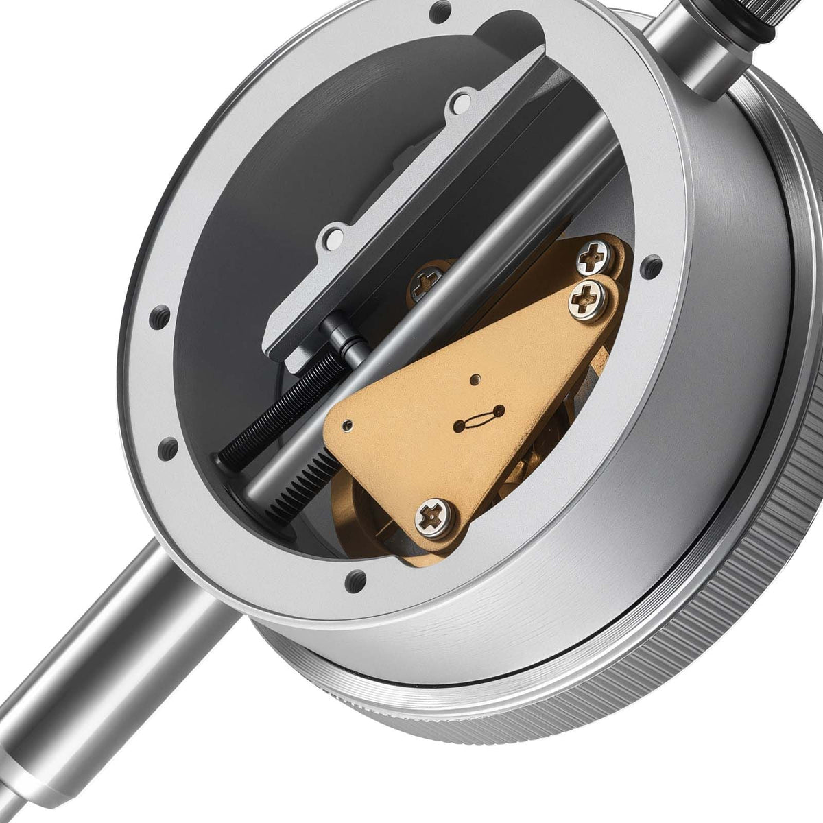 Dial Test Indicator with 360-Degree Flexible Arm and 360-Degree Locking Pliers, 0.001 inch Accuracy, 0-1 inch Range, Professional for Machine Set-Up, Narrow Area Measurement, Storage Case