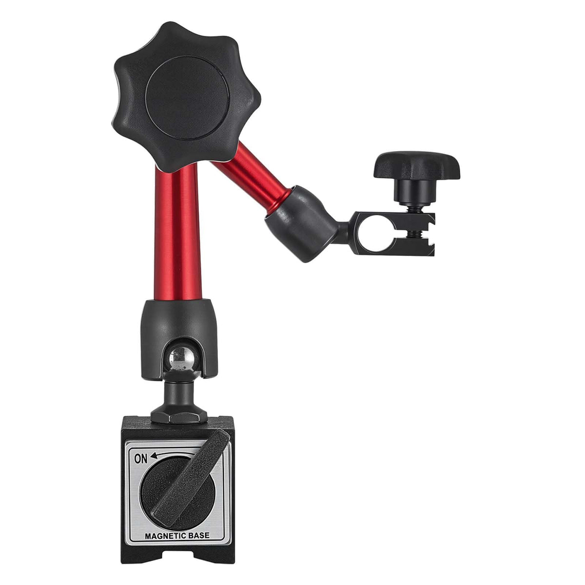 Dial Test Indicator with Universal Magnetic Base and Storage Case, 0.0005 inch Accuracy, 0-0.03 inch Range, Micro Ball Handle for Narrow Area Measurement, Industrial Machining & Inspection