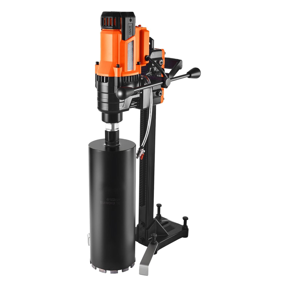 Diamond Core Drilling Machine, 0.8-8 in Drilling Diameter, Stand-Mount Dry and Wet Concrete Core Drill Rig with 8 Drill Bits, 800 RPM Speed, UNC1 1/4-7 Thread, for Concrete Brick Stone, 3000W
