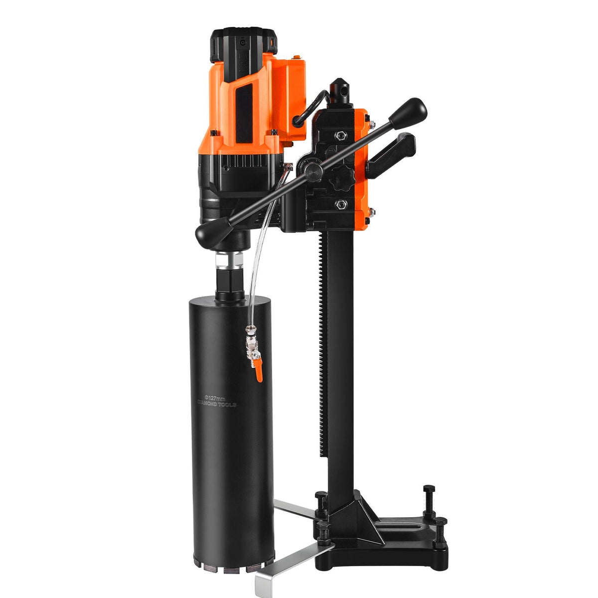 Diamond Core Drilling Machine, 0.8-8 in Drilling Diameter, Stand-Mount Dry and Wet Concrete Core Drill Rig with 8 Drill Bits, 800 RPM Speed, UNC1 1/4-7 Thread, for Concrete Brick Stone, 3000W
