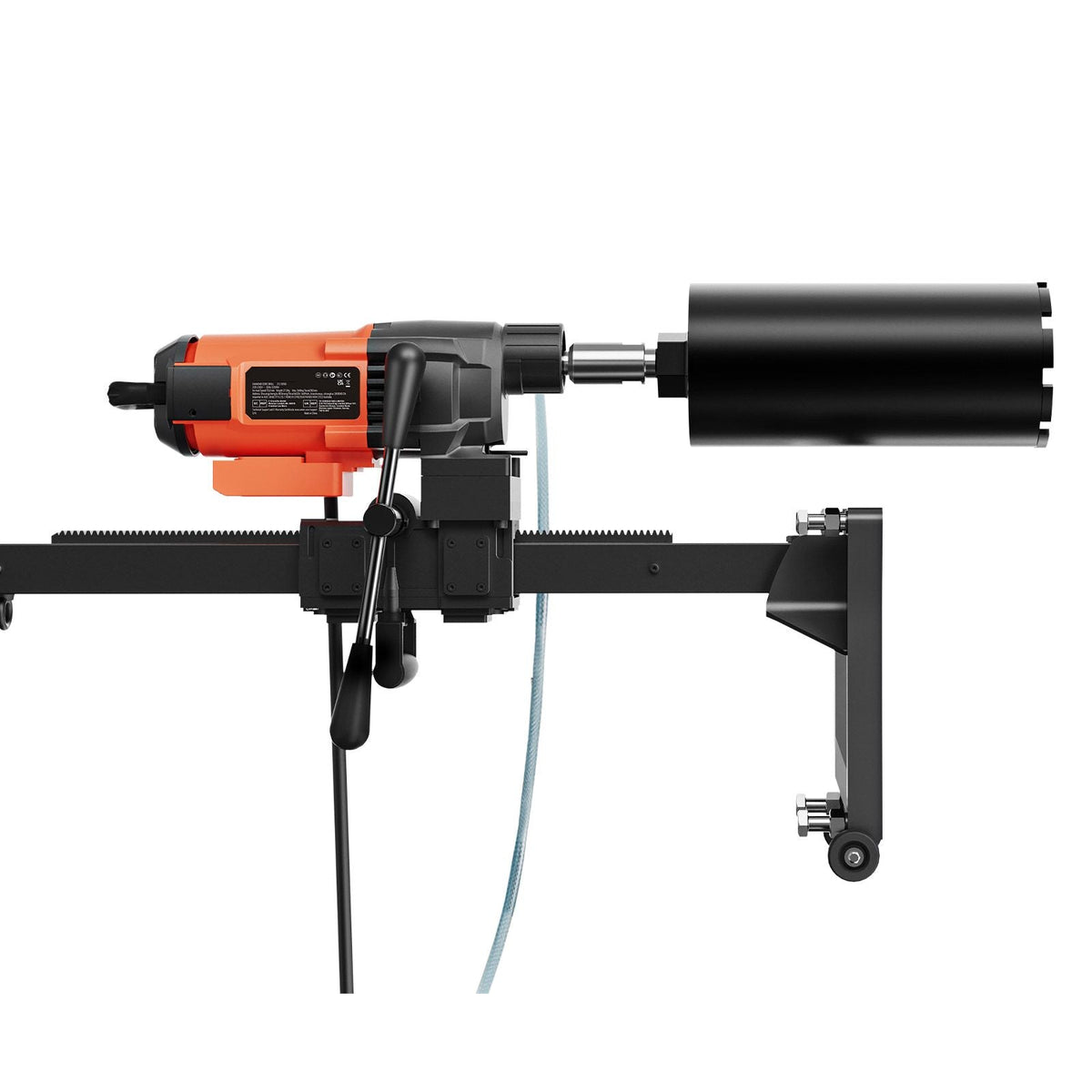 Diamond Core Drilling Machine, 10in Wet Concrete Core Drill Rig with Stand Wheels, 750RPM Speed & 1-1/4" Thread & Lifting Handle, 10in Drilling Diameter for Concrete Brick Block Stone, 2500W