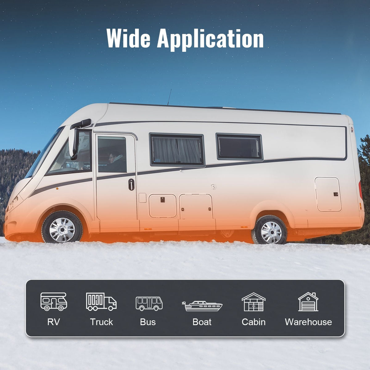 Diesel Air Heater 12V 2KW LCD Display Remote Control for Car Bus RV