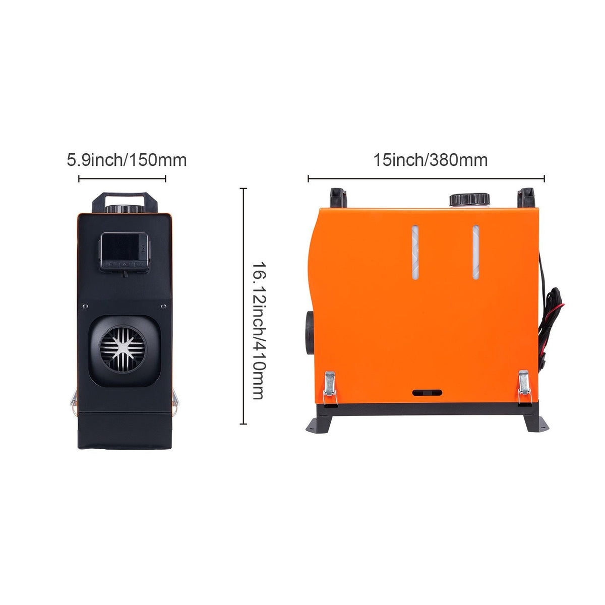 Diesel Air Heater, 12V 5KW All-on-one Diesel Heater with Remote Control and LCD, 5L Fuel Tank Portable Diesel Parking Heater, Rapid Heating for RV Trailer Camper Van Boat