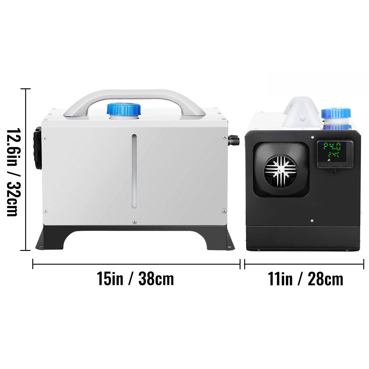 Diesel Air Heater 8KW Parking Heater 12V Truck Heater, One Air Outlet, with Black LCD Switch, Remote Control, Fast Heating Compact Diesel Heater, For Car, RV Truck, Boat, Campervans, Caravans