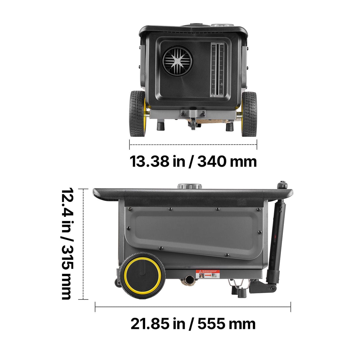 Diesel Heater, 8KW, DC 12V/24V, All in One Portable Diesel Air Heater with Bluetooth APP Control, Remote Control and LCD Screen, Trolley Design, 1.3 Gal Fuel Tank for Trucks, Vans, RVs, Campers