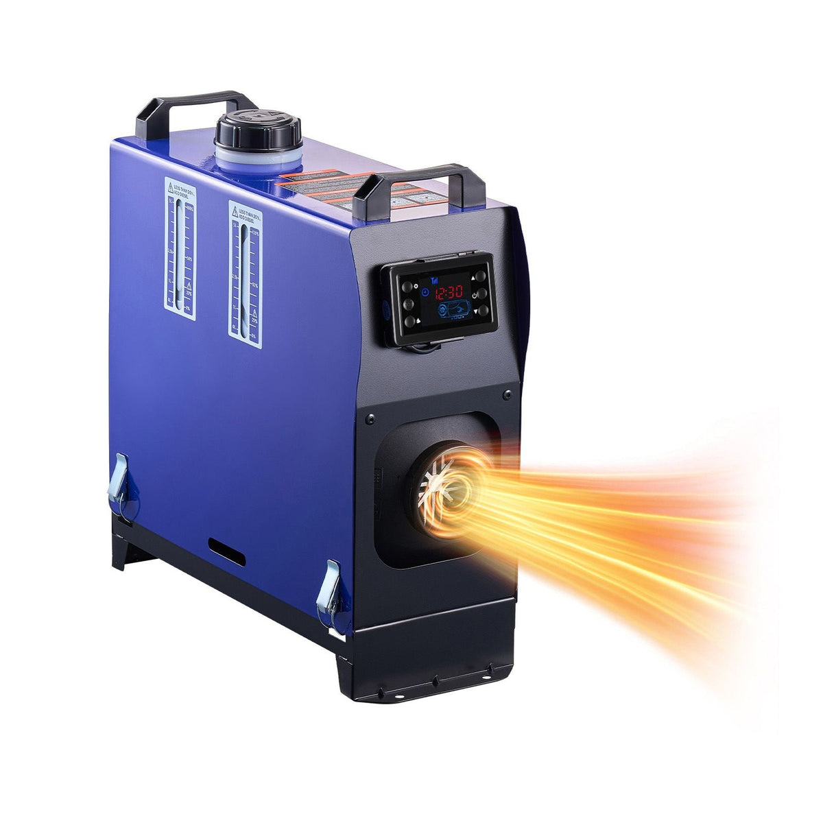 Diesel Heater, 8KW, DC 12V/24V, All in One Portable Diesel Air Heater with Remote Control and LCD Screen, Fast Heating Low Noise, 1.3 Gal Fuel Tank for Vehicles, Vans, RVs, Campers, and Trucks