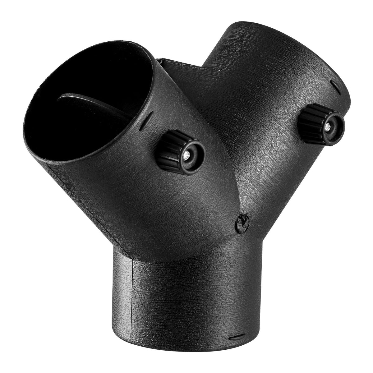 Diesel Heater Connector, 3 inch Diesel Heater Duct Connector Accessories, 3-Way Y Branch Diesels Heaters Air Vent Duct with 2 90° Rotatable Valves, Black Joint Connectors for 2KW 5KW 8KW Heaters