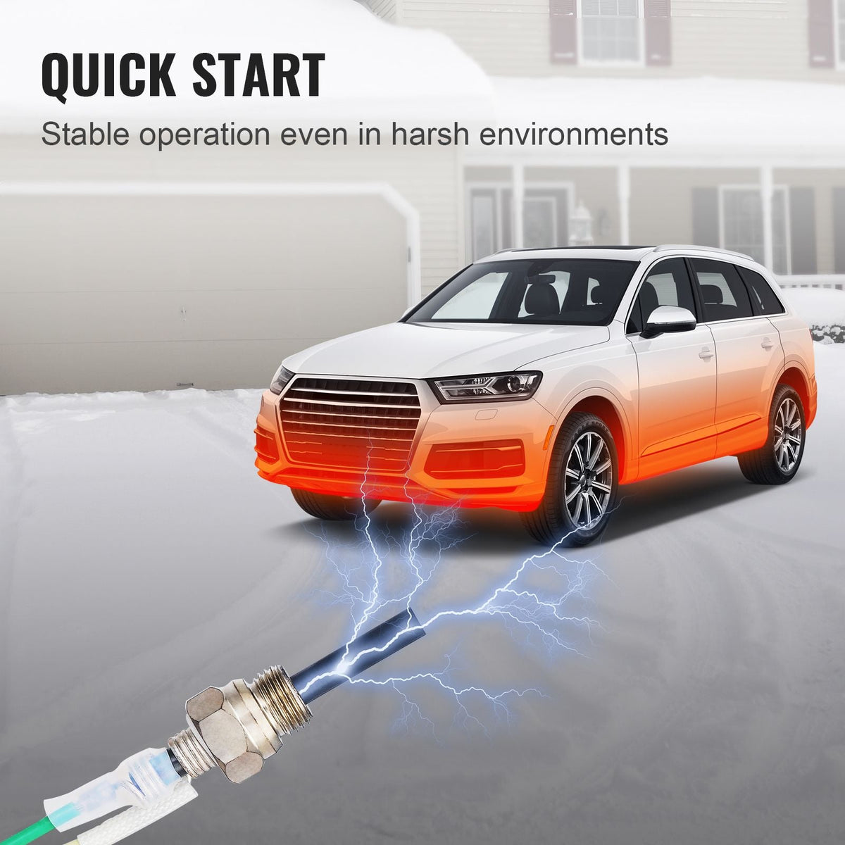 Diesel Heater Glow Plug Kit, Ceramic Glow Plug Repair Kit, Air Diesel Parking Heater Part with Removal Fitting Tool, Diesel Heater Rebuild Kit for 2KW/5KW/8KW Diesel Heater Replacement