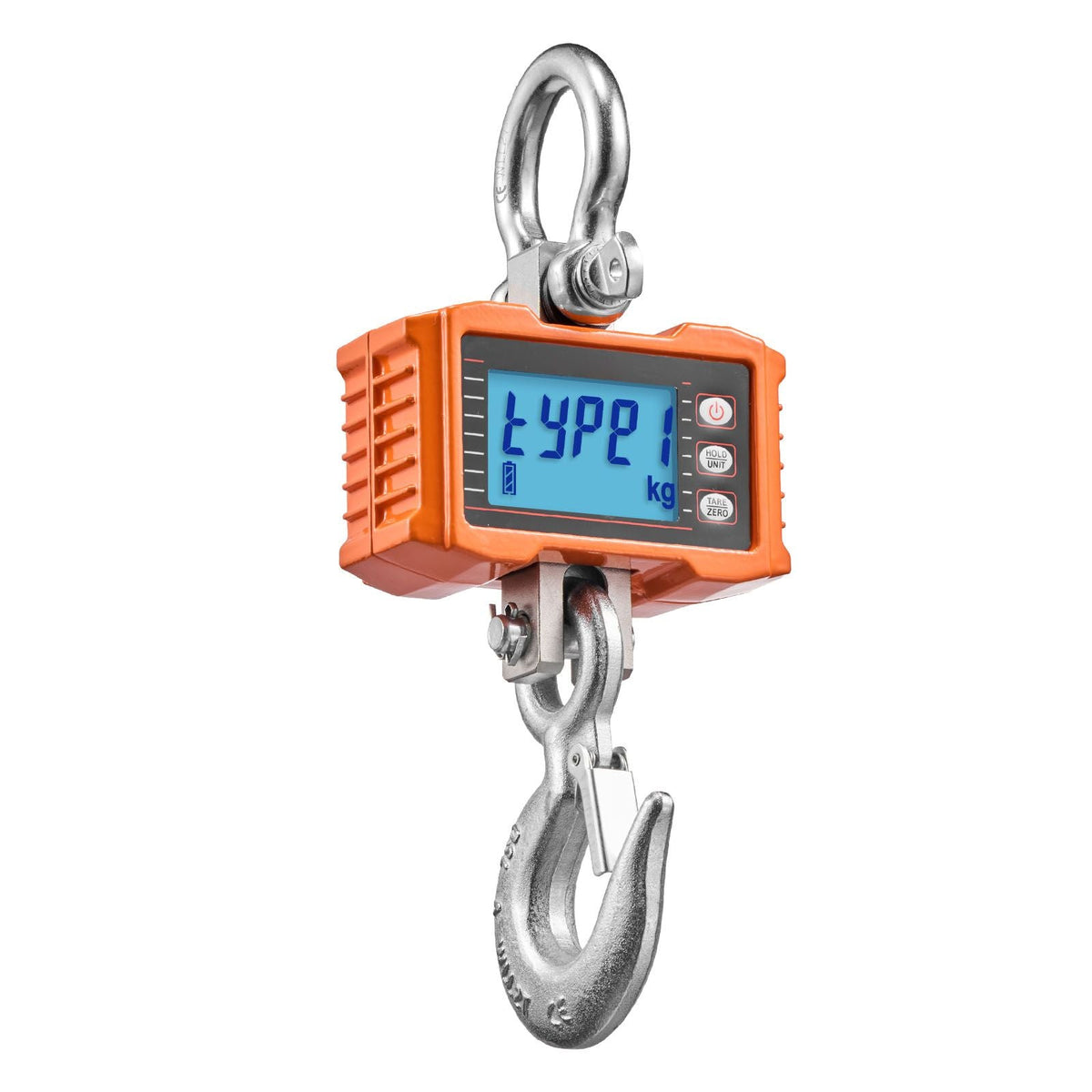 Digital Crane Scale, 4400 lbs/2000 kg Max Capacity, Heavy Duty Industrial Hanging Scale with Cast Aluminum Case & LCD Display, 1 lbs Division & 3 Unit Switch, Remote Control for Garage Factory