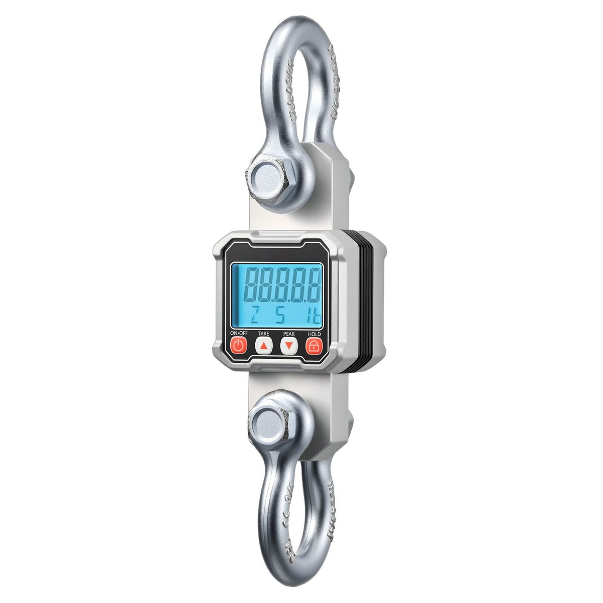 Digital Crane Scale, 6600 lbs/3000 kg Max Capacity, Heavy Duty Industrial Hanging Scale with Cast Aluminum Case & LCD Display, 1 lbs Division & 3 Unit Switch, Remote Control for Garage Factory