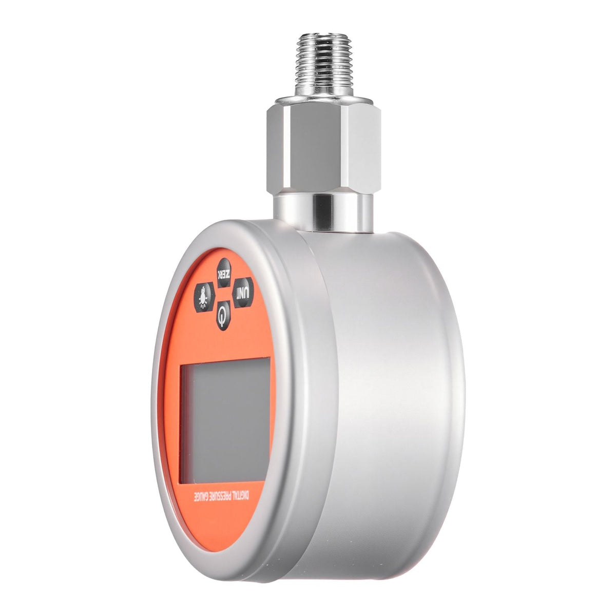 Digital Hydraulic Pressure Gauge, 0-10000 PSI (0-700 Bar) Hydraulic Pressure Sensor, Manometer Tester with 1/4 inch NPT Base Entry for Excavator Construction Machinery, Stainless Steel Housing