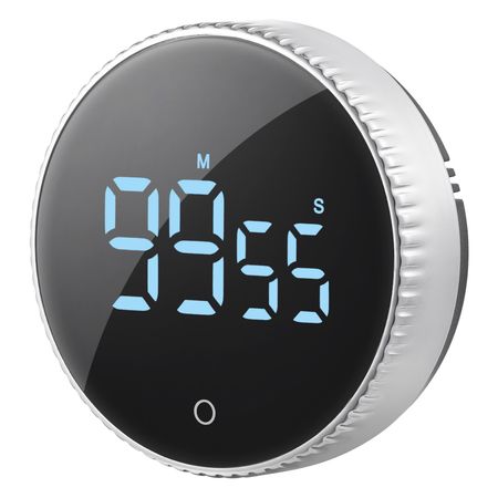 Digital Kitchen Timer, Magnetic Countdown Countup Timer with 3-inch Large LED Display, 3 Volume Levels & 2 Lighting Modes, Digital Visual Timer Ideal for Cooking Classroom Studying Fitness