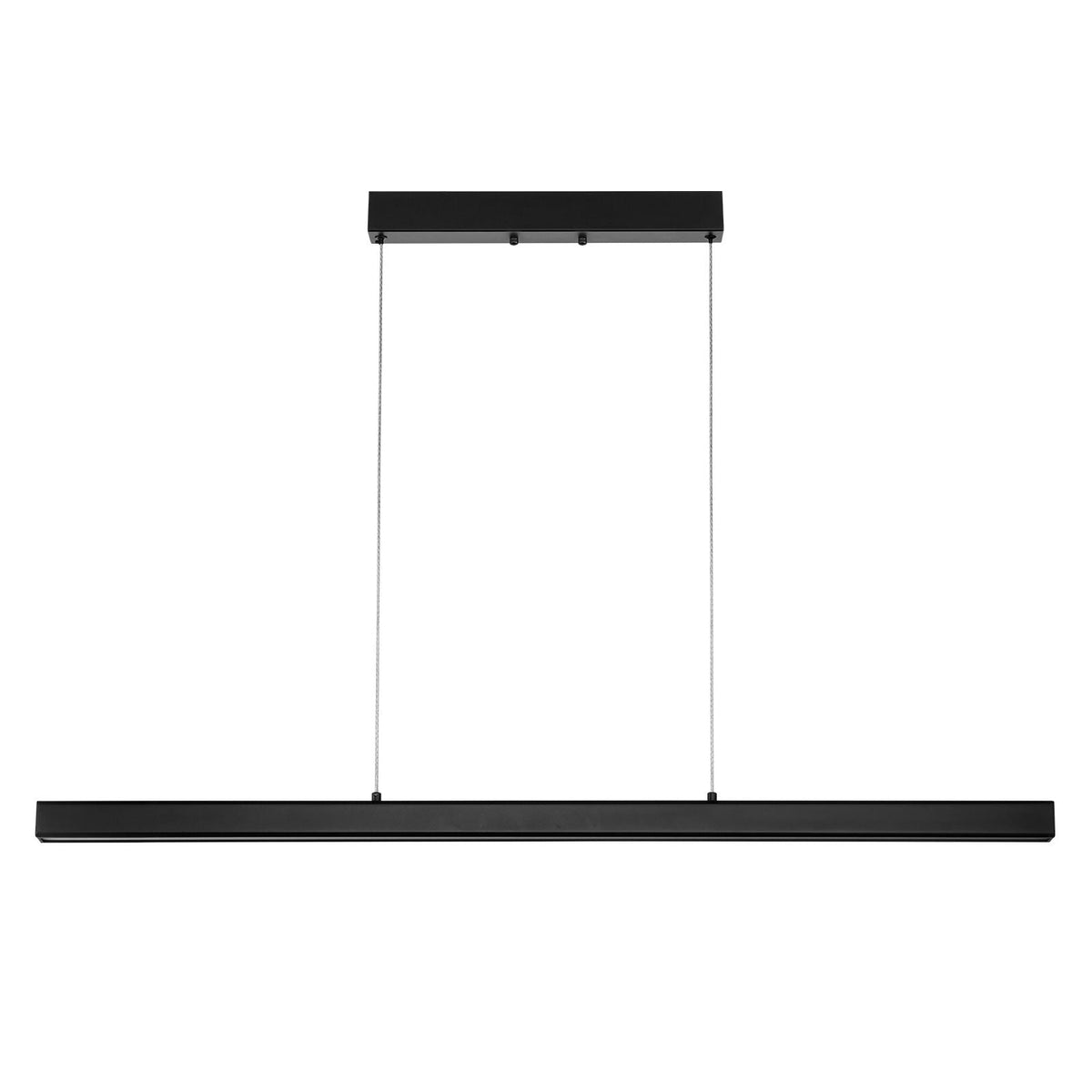 Dimmable Linear Pendant Light, 20W, 47 in LED Linear Light Fixture Chandelier with Acrylic Lampshade 3000K / 4000K / 6500K Color Temperature Adjustable Height, for Dining Room Kitchen Island