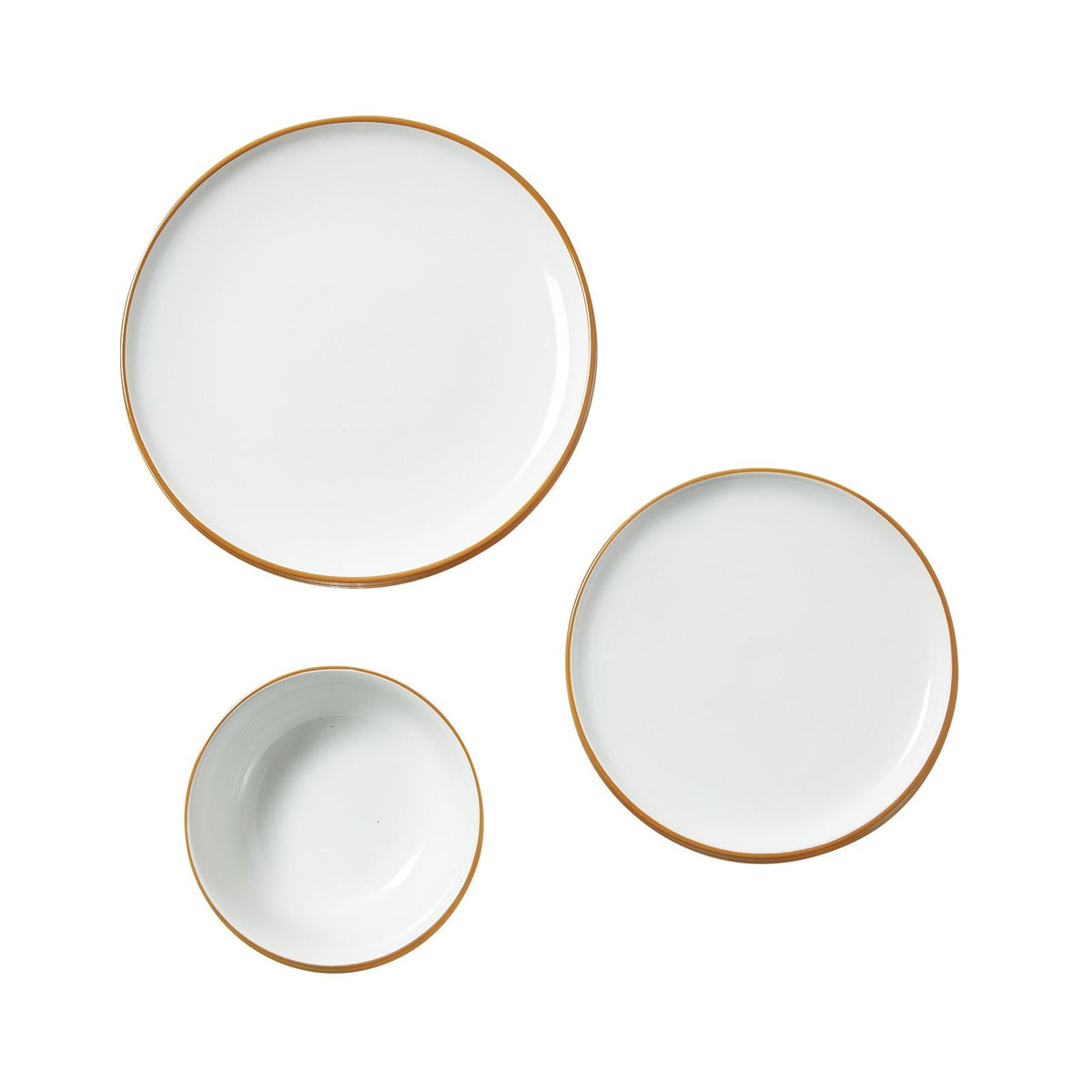 Dinnerware Set, Service for 4 (12 PCS), Round Plates and Bowls Sets, Scratch Resistant Ceramic Dinner Ware, Dishwasher and Microwave Suitable Kitchen Dish, for Dessert Salad Soup Pasta, White