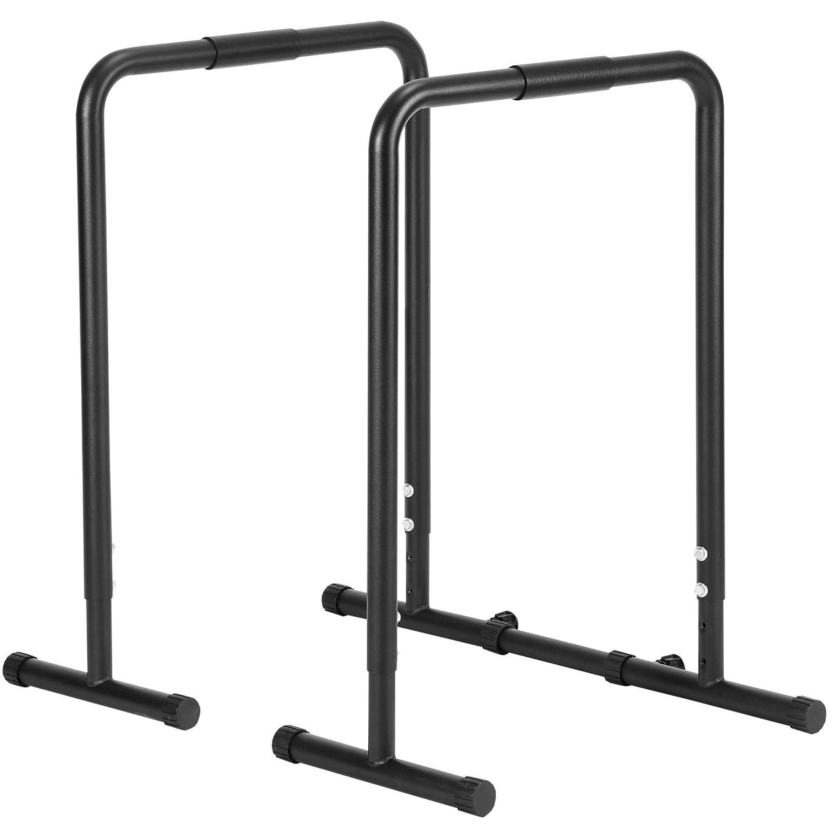 Dip Bar, 440 lbs Capacity, Heave Duty Dip Stand Station with Adjustable Height, Fitness Workout Dip Bar Station Stabilizer Parallette Push Up Stand, Parallel Bars for Strength Training Home Gym