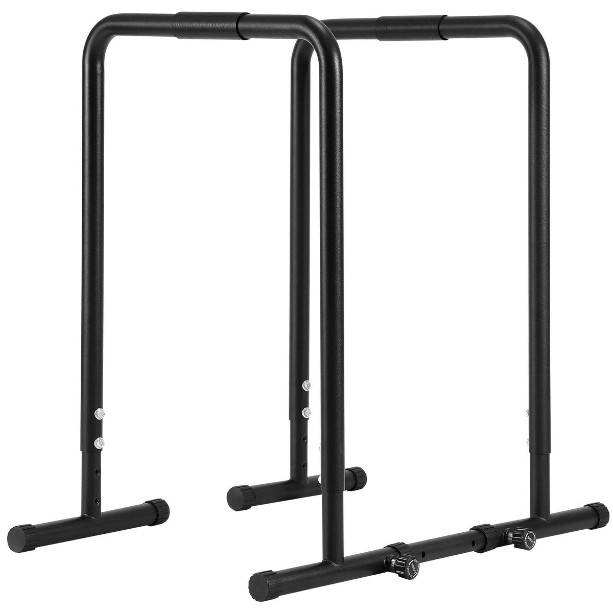 Dip Bar, 440 lbs Capacity, Heave Duty Dip Stand Station with Adjustable Height, Fitness Workout Dip Bar Station Stabilizer Parallette Push Up Stand, Parallel Bars for Strength Training Home Gym
