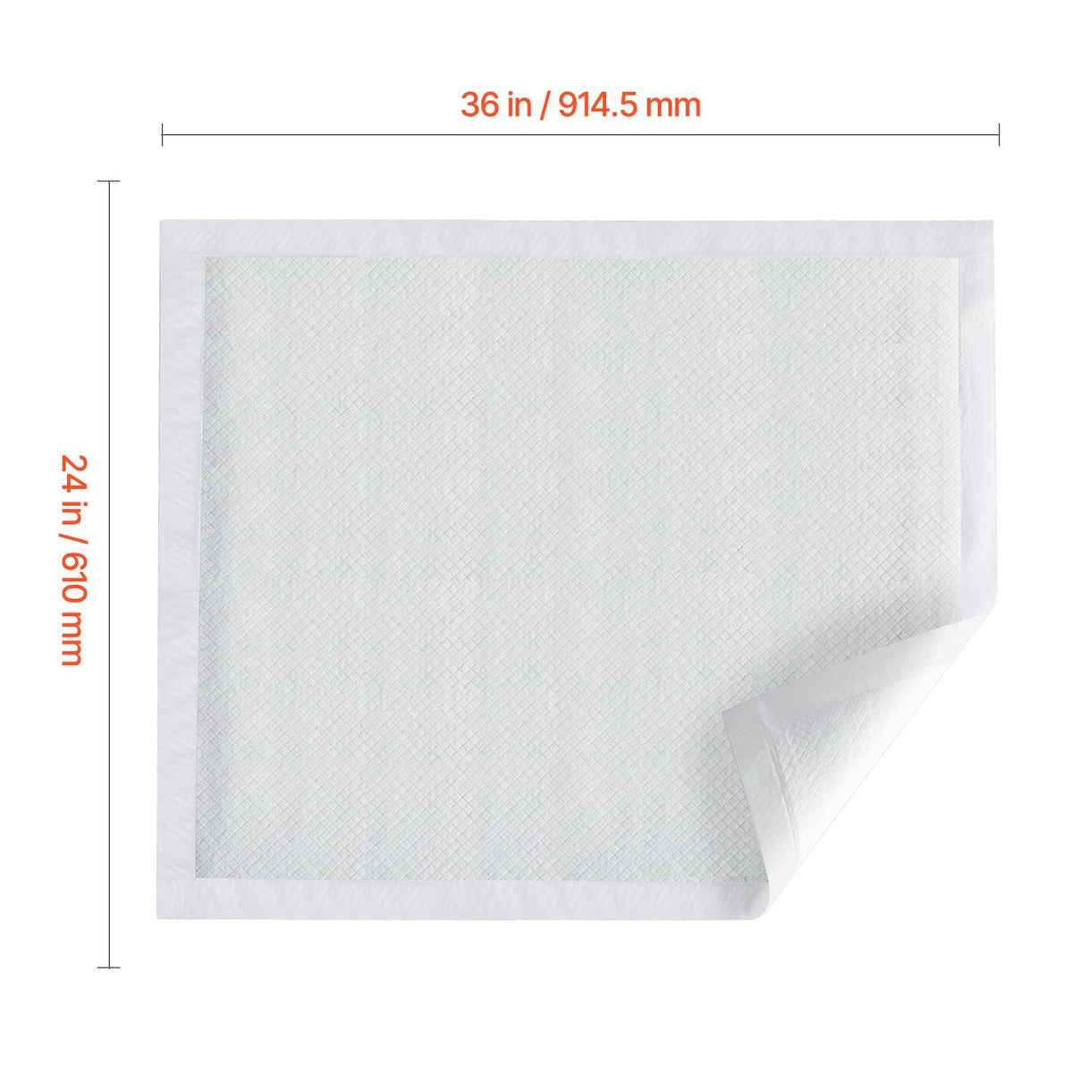 Disposable Underpads, 24" x 36" Incontinence Bed Pads, Super Absorbent Chux Pads with 5-Layer Protection for Bed Sofa and Mattress, Protective Bedwetting Pad for Pet Adult Kid Elderly (70-Pack)