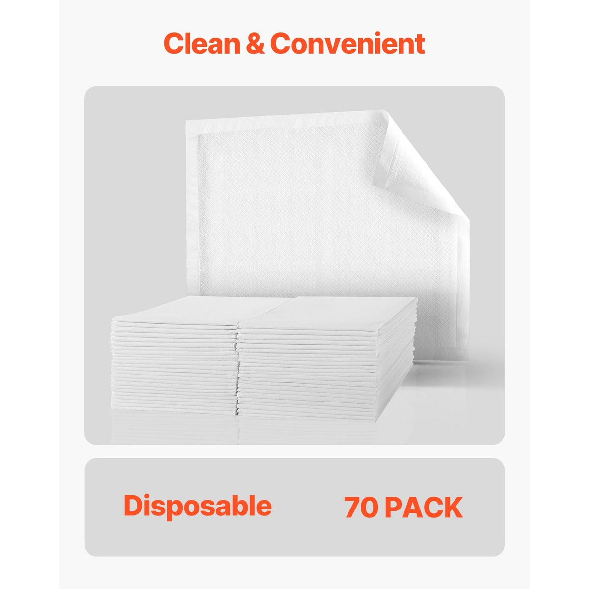 Disposable Underpads, 30" x 36" Incontinence Bed Pads, Super Absorbent Chux Pads with 5-Layer Protection for Bed Sofa and Mattress, Protective Bedwetting Pad for Pet Adult Kid Elderly (70-Pack)