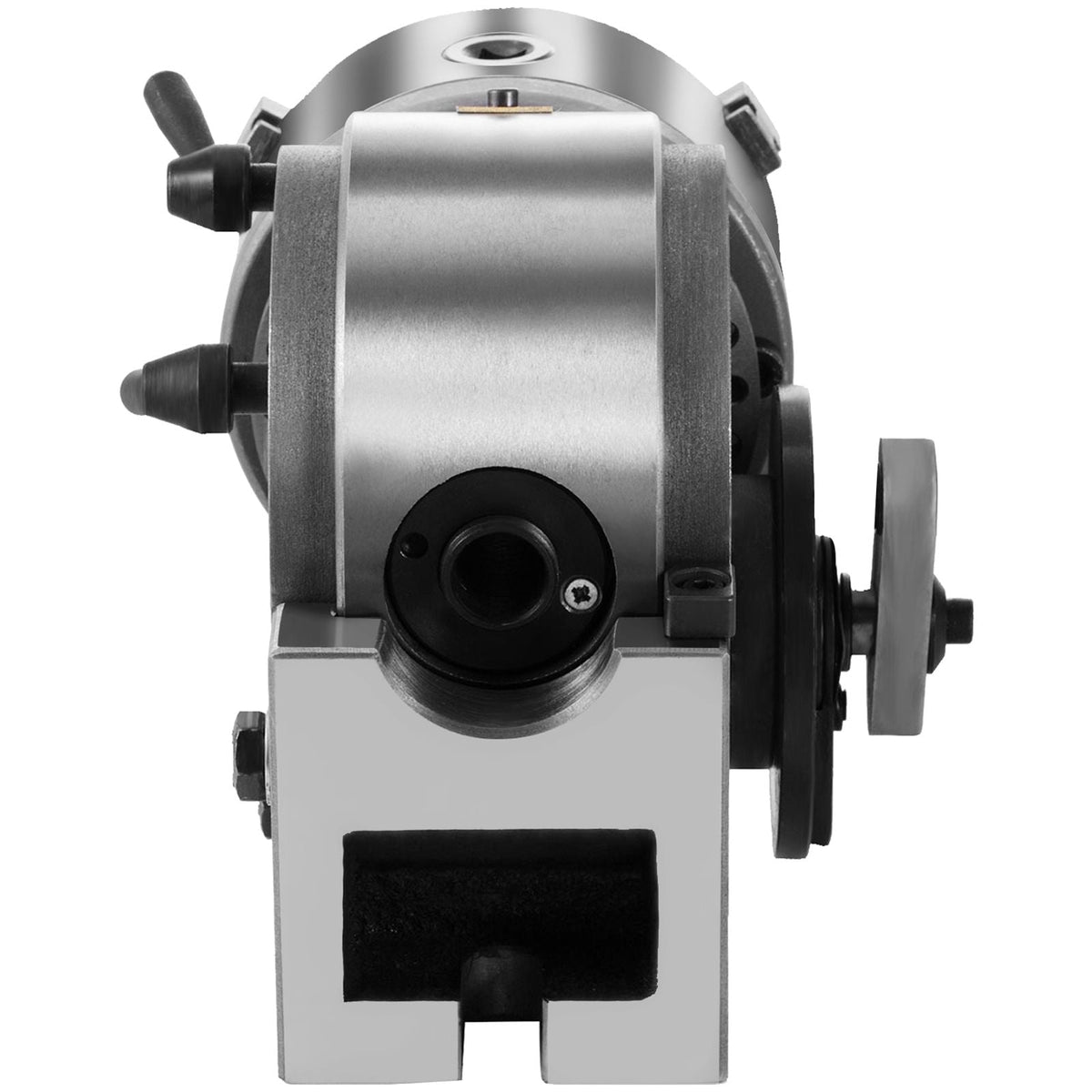 Dividing Head BS-1 Dividing Head Set 6\" 3-jaw Chuck Semi Universal Milling Set with 6\" Chuck+Tailstock+Dividing Plates for Milling Grinding Drilling Machine