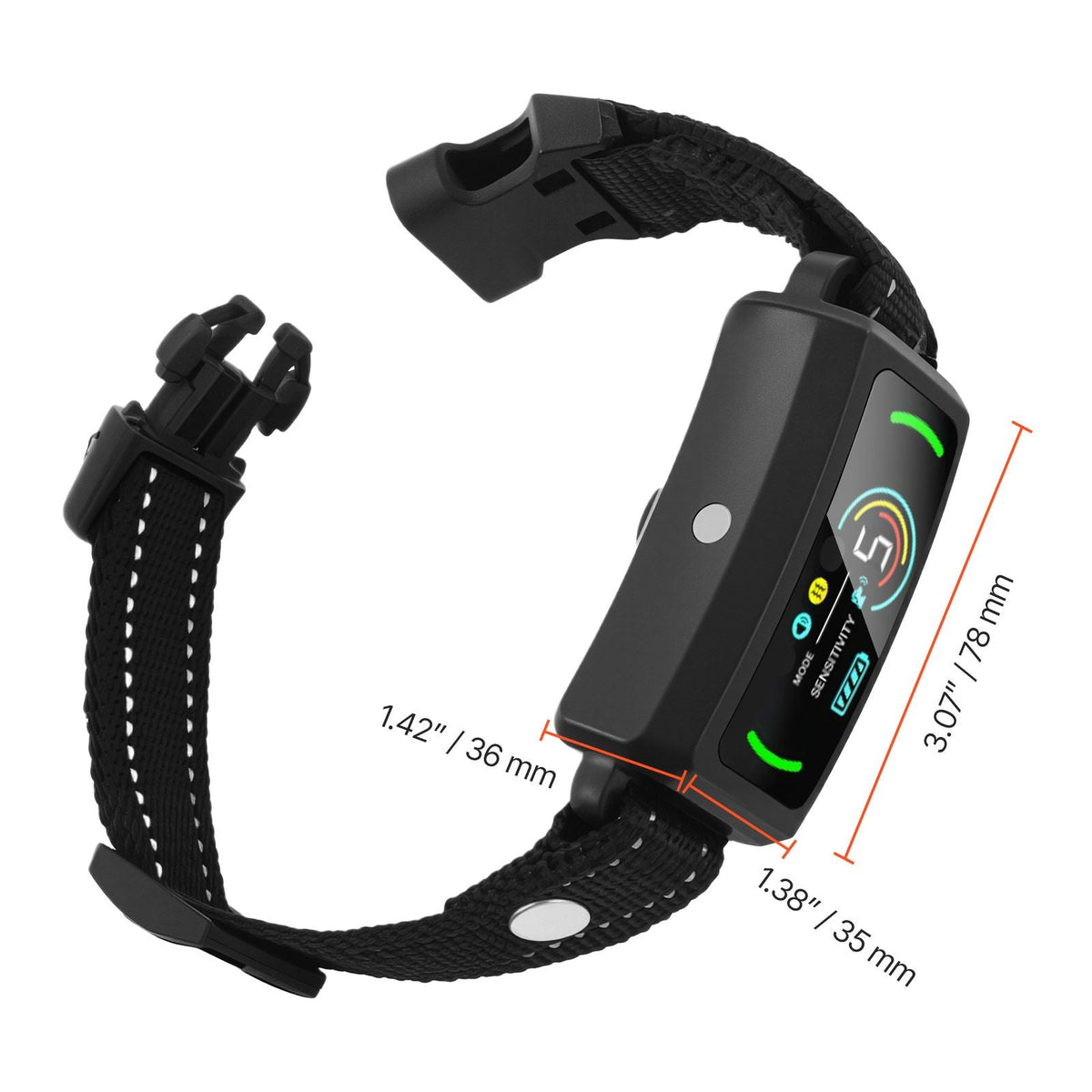 Dog Bark Collar, Smart Bark Collar for Large Medium Small Dogs, IP67 Waterproof Rechargeable Anti-Bark Collars for Dogs, Dog Anti-Barking Device, 6 Adjustable Sensitivity Beep Vibration (Black)