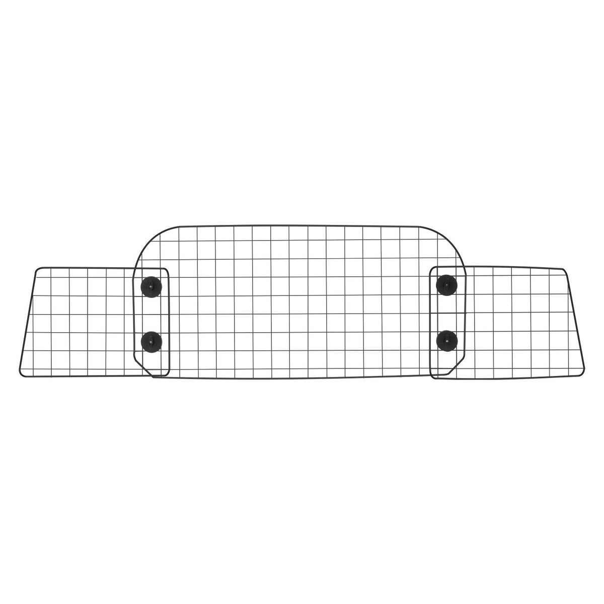 Dog Car Barrier, 35.4"-60.6" Adjustable Car Divider for Trunk Cargo Area, Universal-Fit Back Seat Heavy-Duty Wire Mesh Dogs Separator Guard Net, Vehicle Pet Barrier for Sedans, Trucks and SUVs