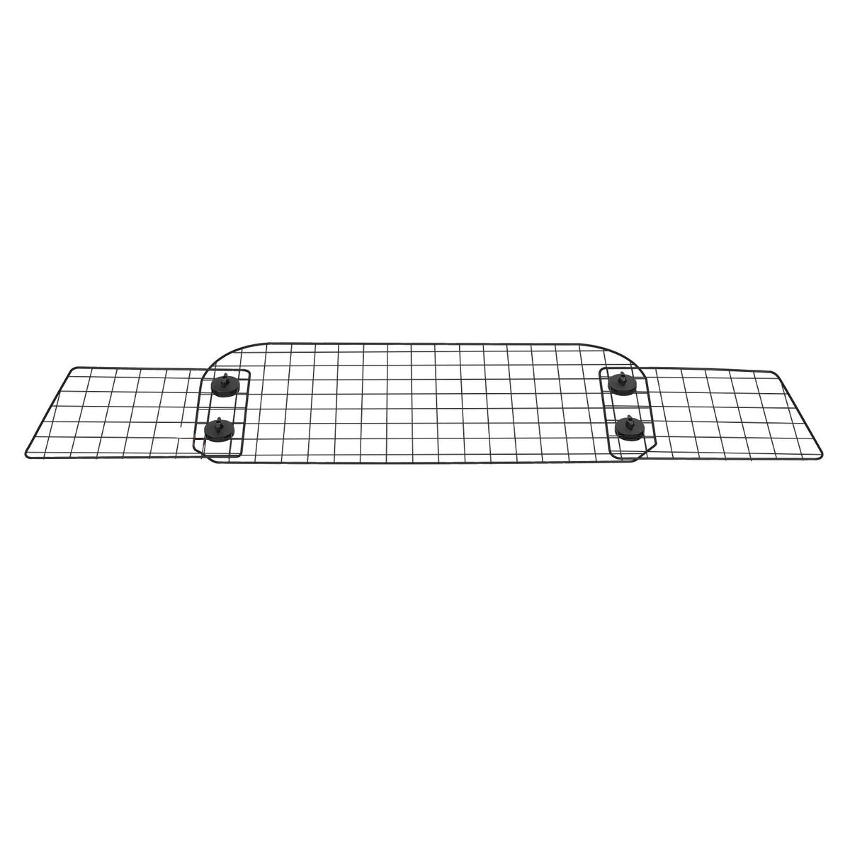 Dog Car Barrier, 35.4"-60.6" Adjustable Car Divider for Trunk Cargo Area, Universal-Fit Back Seat Heavy-Duty Wire Mesh Dogs Separator Guard Net, Vehicle Pet Barrier for Sedans, Trucks and SUVs