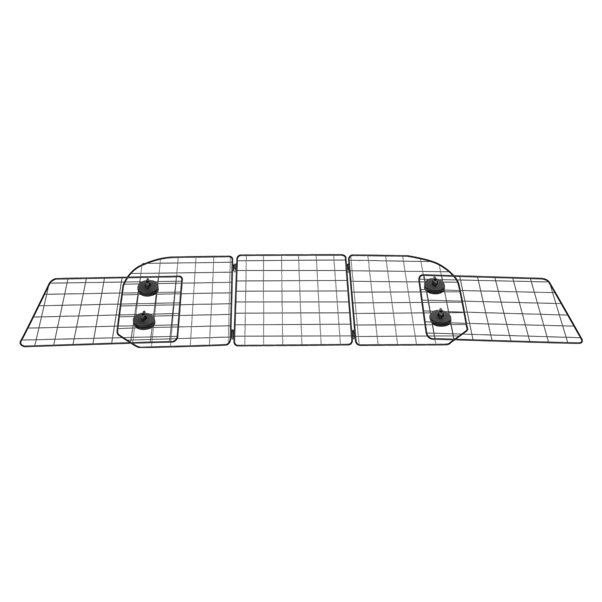 Dog Car Barrier, 36.6"-60" Adjustable Car Divider for Trunk Cargo Area, Universal-Fit Back Seat Heavy-Duty Wire Mesh Dogs Separator Guard Net, Vehicle Pet Barrier for Sedans, Trucks and SUVs