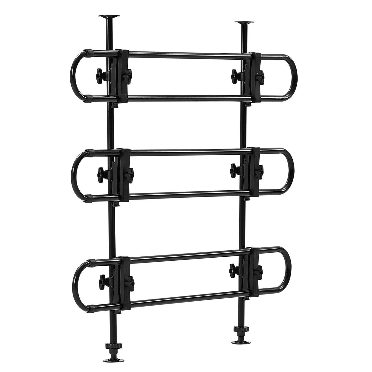 Dog Car Barrier, Adjustable Universal-Fit Vehicle Pet Barrier for Cars, Trucks and SUVs, Easy to Install Dog Car Gate - Strong Metal Tubing Gate Divider, Keeps Pets off Passenger Seats, Black