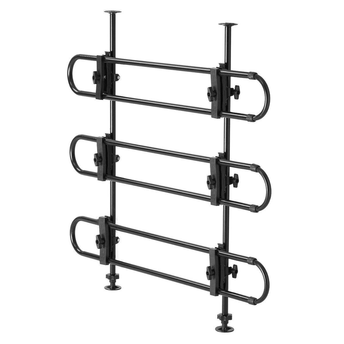 Dog Car Barrier, Adjustable Universal-Fit Vehicle Pet Barrier for Cars, Trucks and SUVs, Easy to Install Dog Car Gate - Strong Metal Tubing Gate Divider, Keeps Pets off Passenger Seats, Black