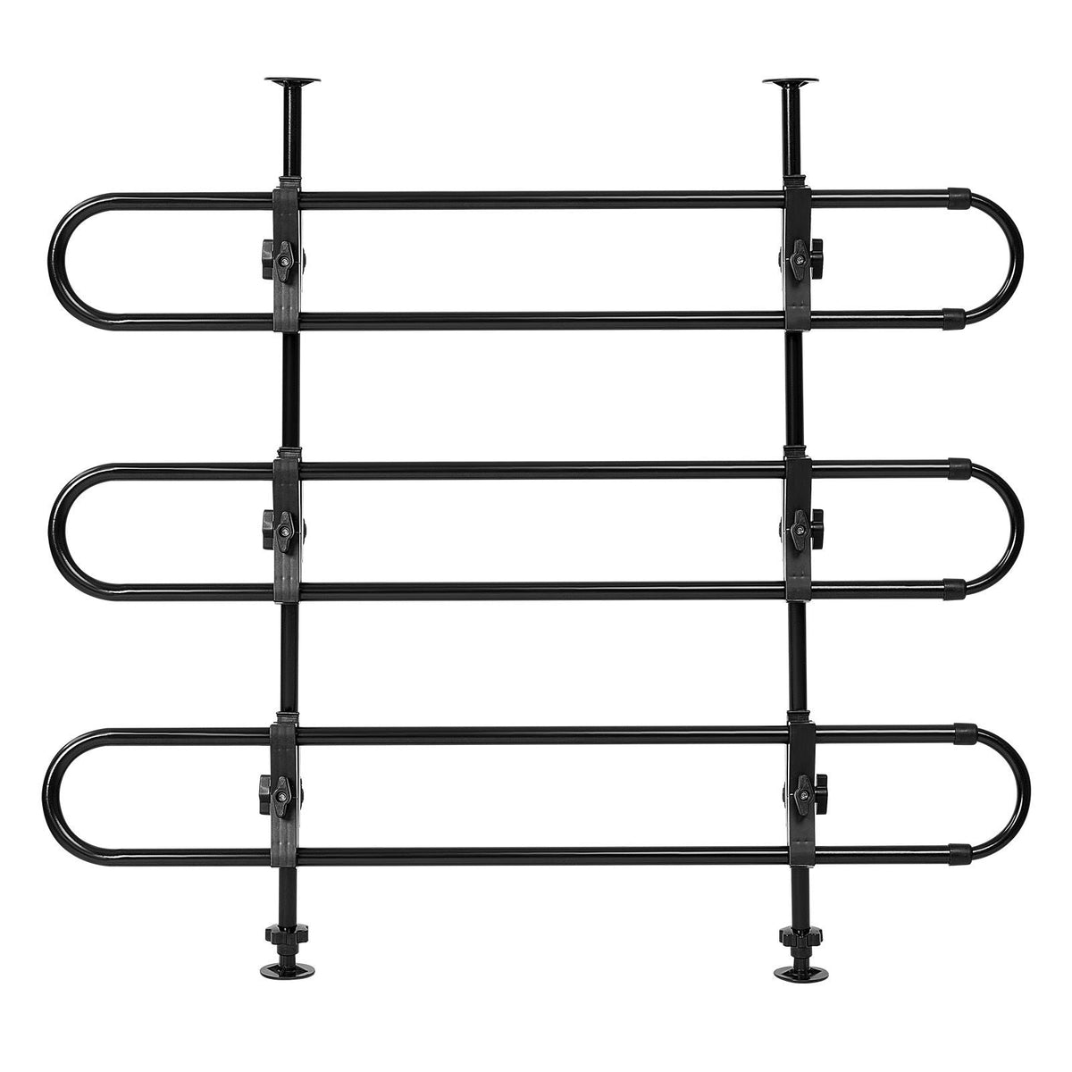 Dog Car Barrier, Adjustable Universal-Fit Vehicle Pet Barrier for Cars, Trucks and SUVs, Easy to Install Dog Car Gate - Strong Metal Tubing Gate Divider, Keeps Pets off Passenger Seats, Black