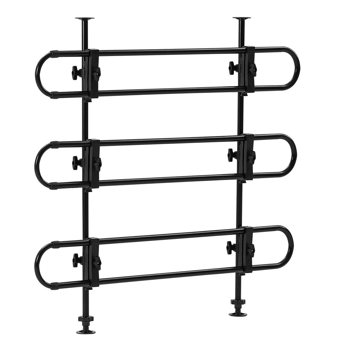 Dog Car Barrier, Adjustable Universal-Fit Vehicle Pet Barrier for Cars, Trucks and SUVs, Easy to Install Dog Car Gate - Strong Metal Tubing Gate Divider, Keeps Pets off Passenger Seats, Black