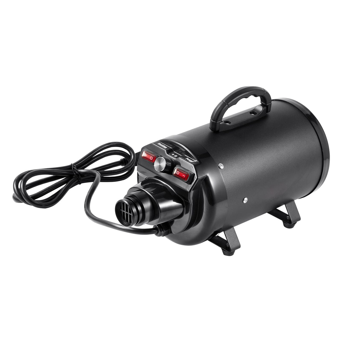 Dog Dryer, 2000W/2.7HP Dog Blow Dryer, Pet Grooming Dryer with Adjustable Speed and Temperature Control, Pet Hair Dryer with 4 Nozzles and Extendable Hose, Black