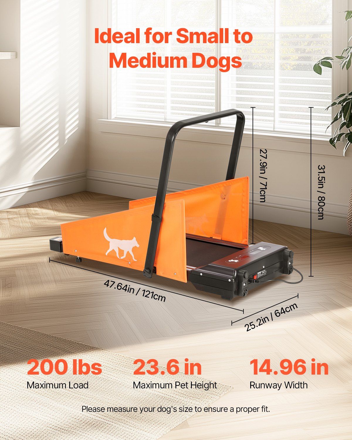 Dog Treadmill for Medium Dogs up to 200 lbs Electric Pet Treadmill