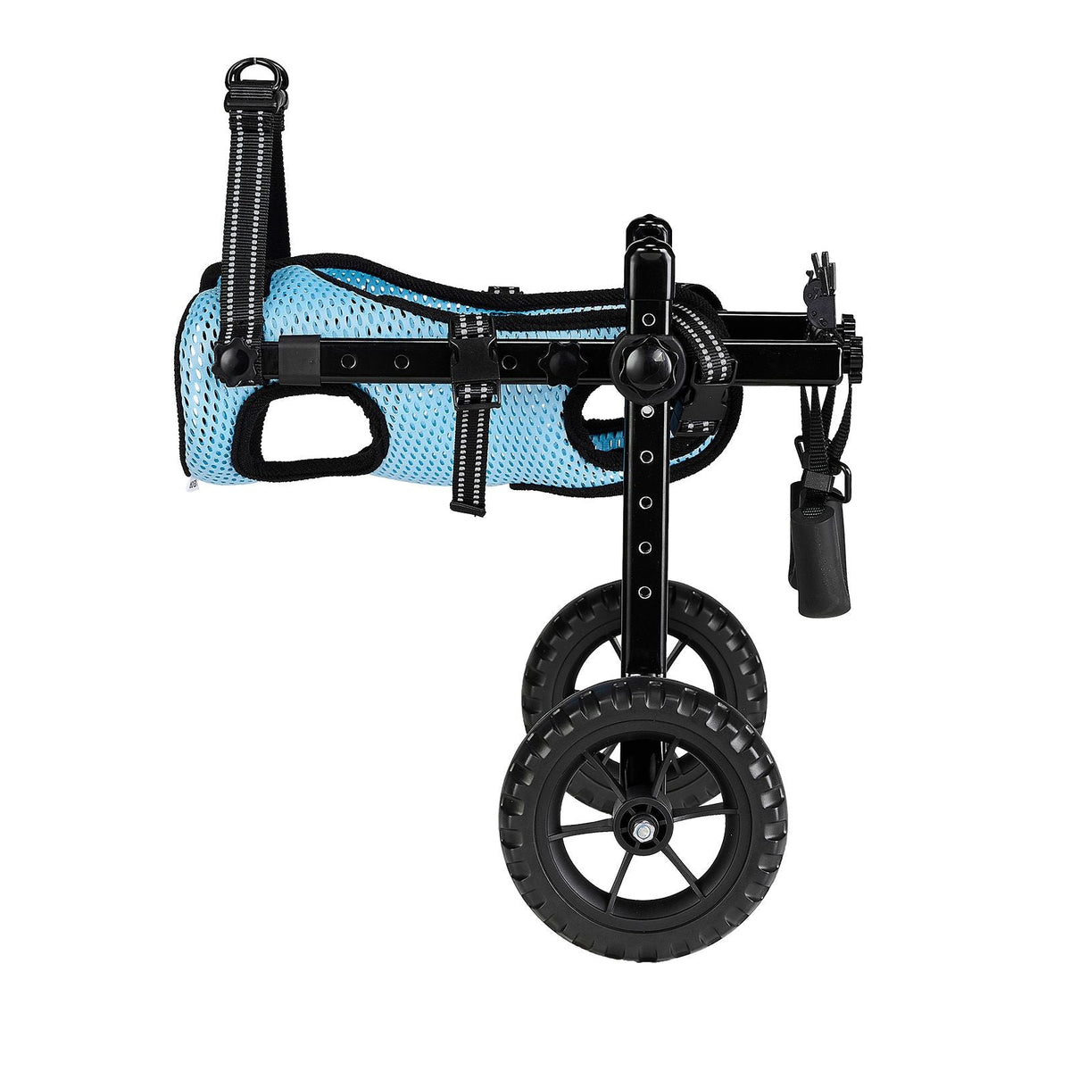 Dog Wheelchair for Back Legs, Adjustable 2 Wheels Pet Wheelchair, Lightweight Dog Cart with Shock-Absorbing Wheels, Mobility Support Wheel Chair for Disabled Injured Dogs up to 22lbs , X-Small