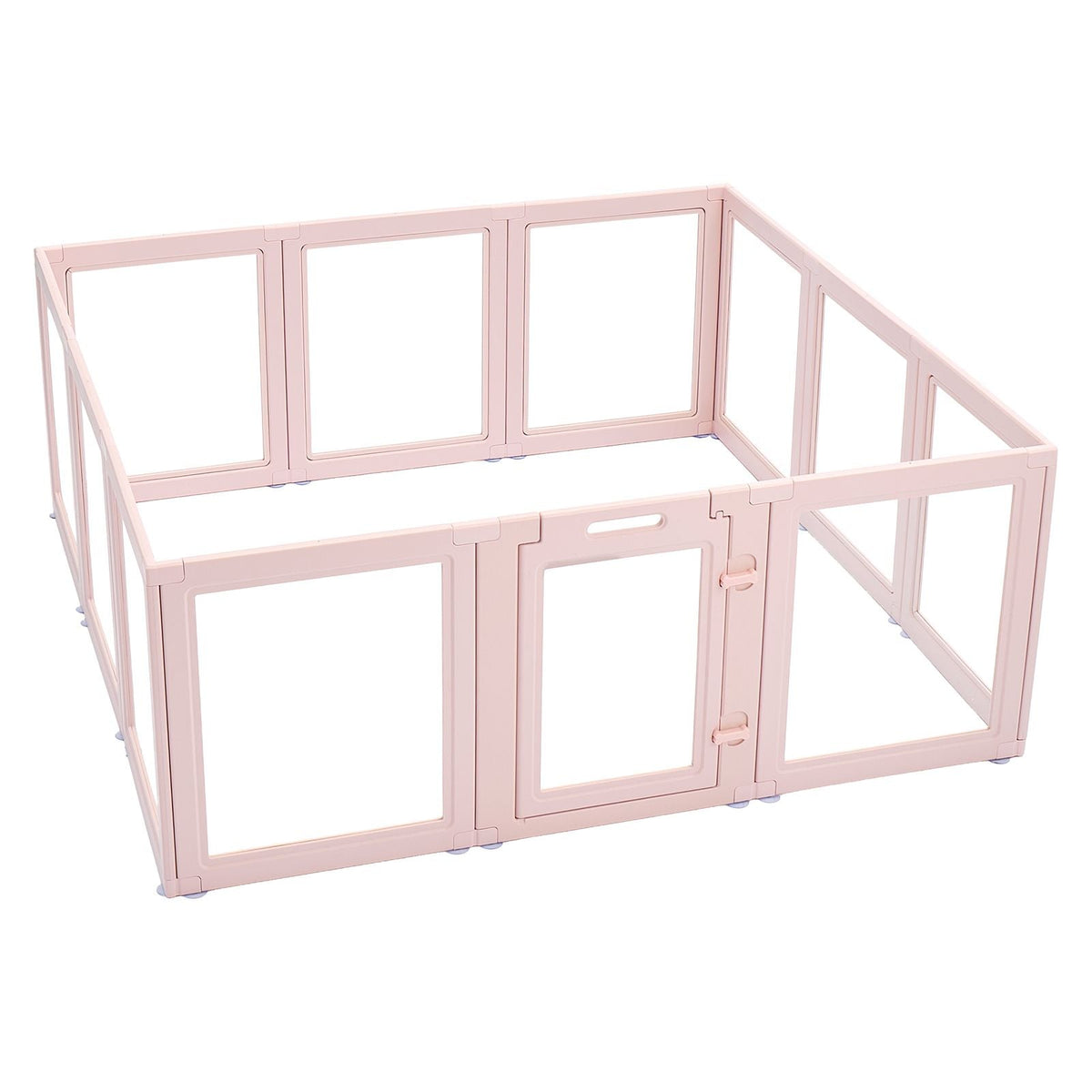 Dog Whelping Box, 60x59x23 in Transparent Plastic Dog Whelping Pen for X-Large Sized Dogs, Waterproof Puppy Playpen with Windows & Door Lock, Durable Indoor Pet Dogs Cats Birth Kit