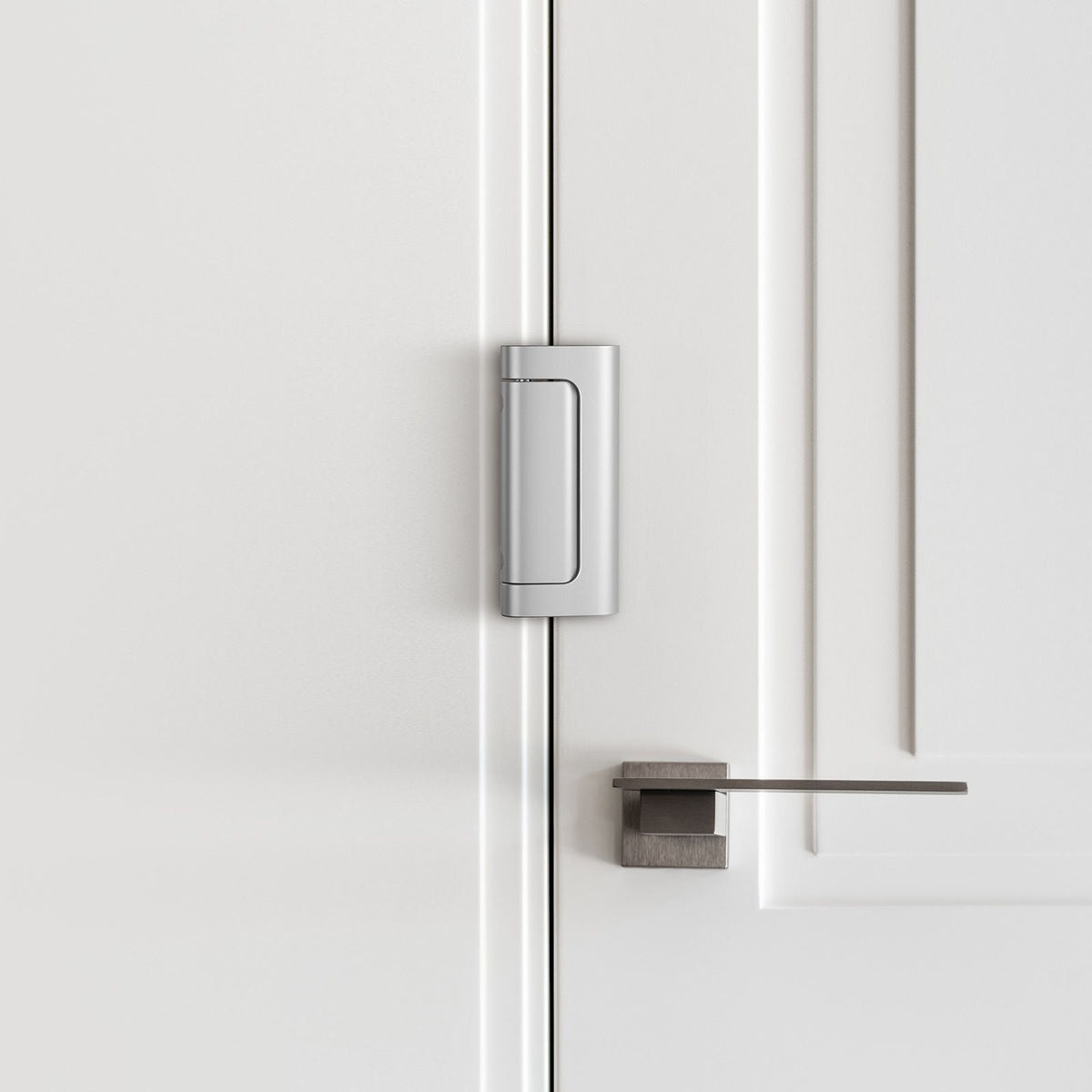 Door Reinforcement Lock, 2 Pack Home Security Door Lock, with 3 Inch Stop Withstand 800 lbs of Force, with 8 Screws, for Inward-Opening, Aluminum Alloy, Add Extra High Security to Your Home