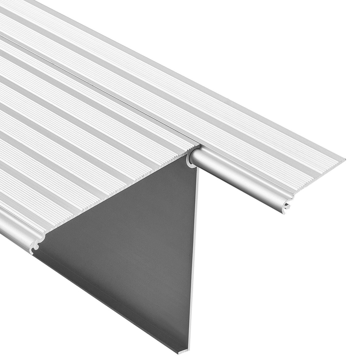 Door Threshold Ramp, 1 inch Rise, Aluminum Alloy Threshold Ramp Rated 800 lbs Load Capacity, Handicap Ramps for Home Steps for Wheelchair, Scooters, Power Chairs, Walkers, Bicycle, Tricycle