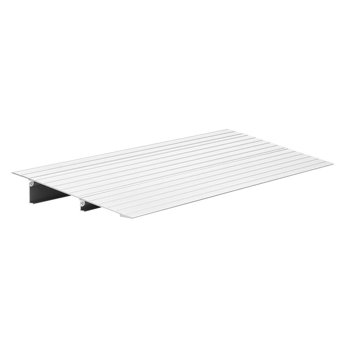Door Threshold Ramp, 2 inch Rise, Aluminum Alloy Threshold Ramp Rated 800 lbs Load Capacity, Handicap Ramps for Home Steps for Wheelchair, Scooters, Power Chairs, Walkers, Bicycle, Tricycle