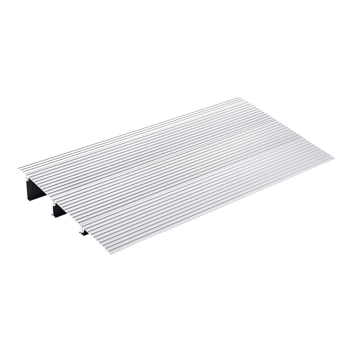 Door Threshold Ramp, 3" Rise, 800 lbs Load Capacity, Door Ramp for Wheelchairs, Aluminum Threshold Ramp for Doorways, Adjustable Modular Threshold Ramp for Wheelchairs, Scooters, Power Chairs