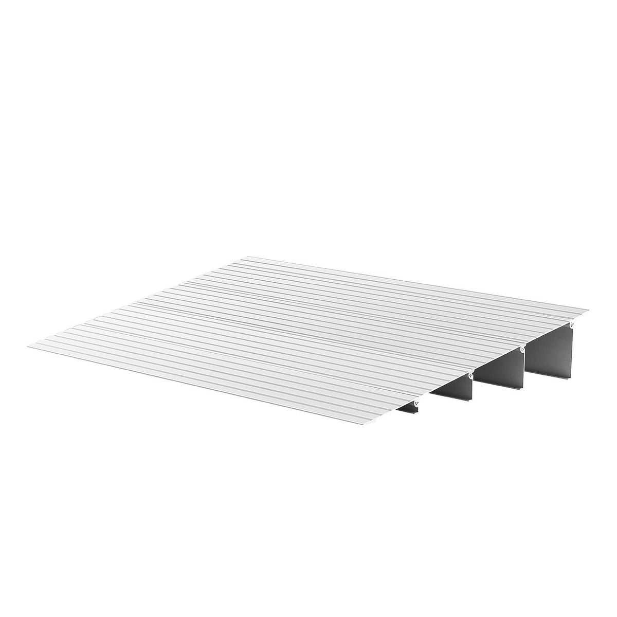 Door Threshold Ramp, 4 inch Rise, Aluminum Alloy Threshold Ramp Rated 800 lbs Load Capacity, Handicap Ramps for Home Steps for Wheelchair, Scooters, Power Chairs, Walkers, Bicycle, Tricycle