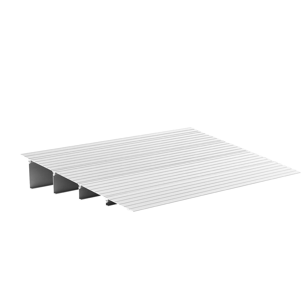 Door Threshold Ramp, 4 inch Rise, Aluminum Alloy Threshold Ramp Rated 800 lbs Load Capacity, Handicap Ramps for Home Steps for Wheelchair, Scooters, Power Chairs, Walkers, Bicycle, Tricycle
