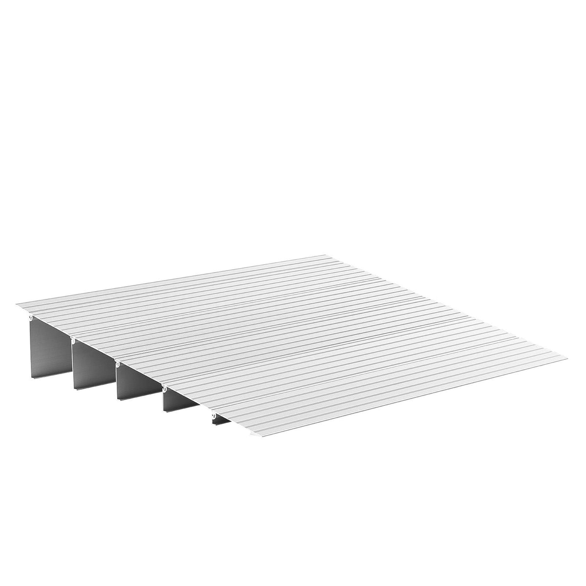 Door Threshold Ramp, 5 inch Rise, Aluminum Alloy Threshold Ramp Rated 800 lbs Load Capacity, Handicap Ramps for Home Steps for Wheelchair, Scooters, Power Chairs, Walkers, Bicycle, Tricycle