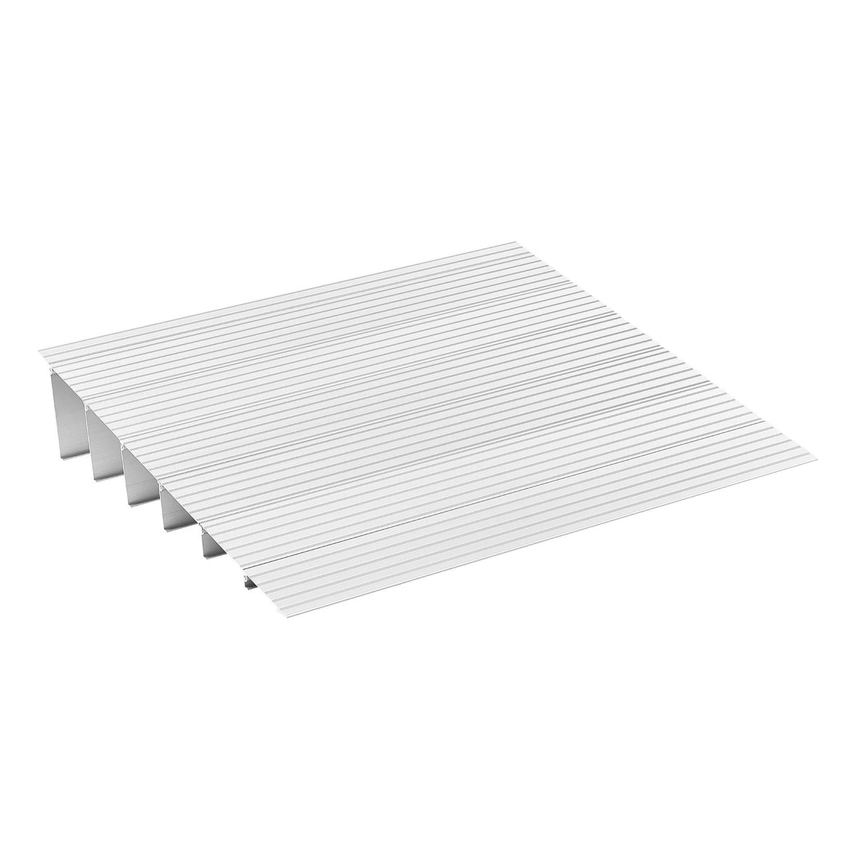 Door Threshold Ramp, 6 inch Rise, Aluminum Alloy Threshold Ramp Rated 800 lbs Load Capacity, Handicap Ramps for Home Steps for Wheelchair, Scooters, Power Chairs, Walkers, Bicycle, Tricycle
