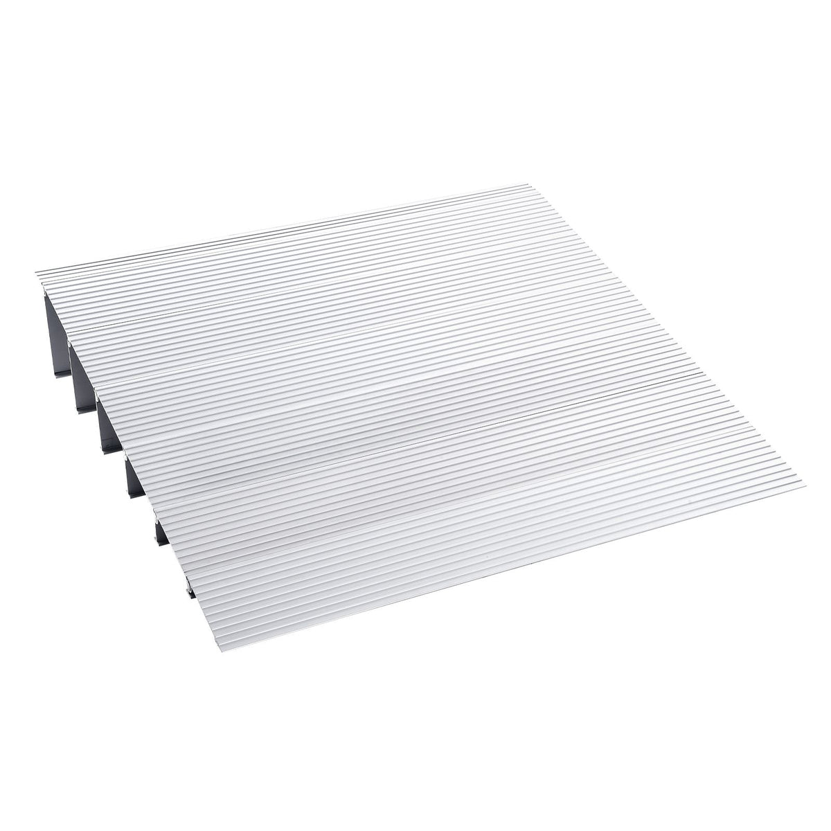 Door Threshold Ramp, 6" Rise, 800 lbs Load Capacity, Door Ramp for Wheelchairs, Aluminum Threshold Ramp for Doorways, Adjustable Modular Threshold Ramp for Wheelchairs, Scooters, Power Chairs