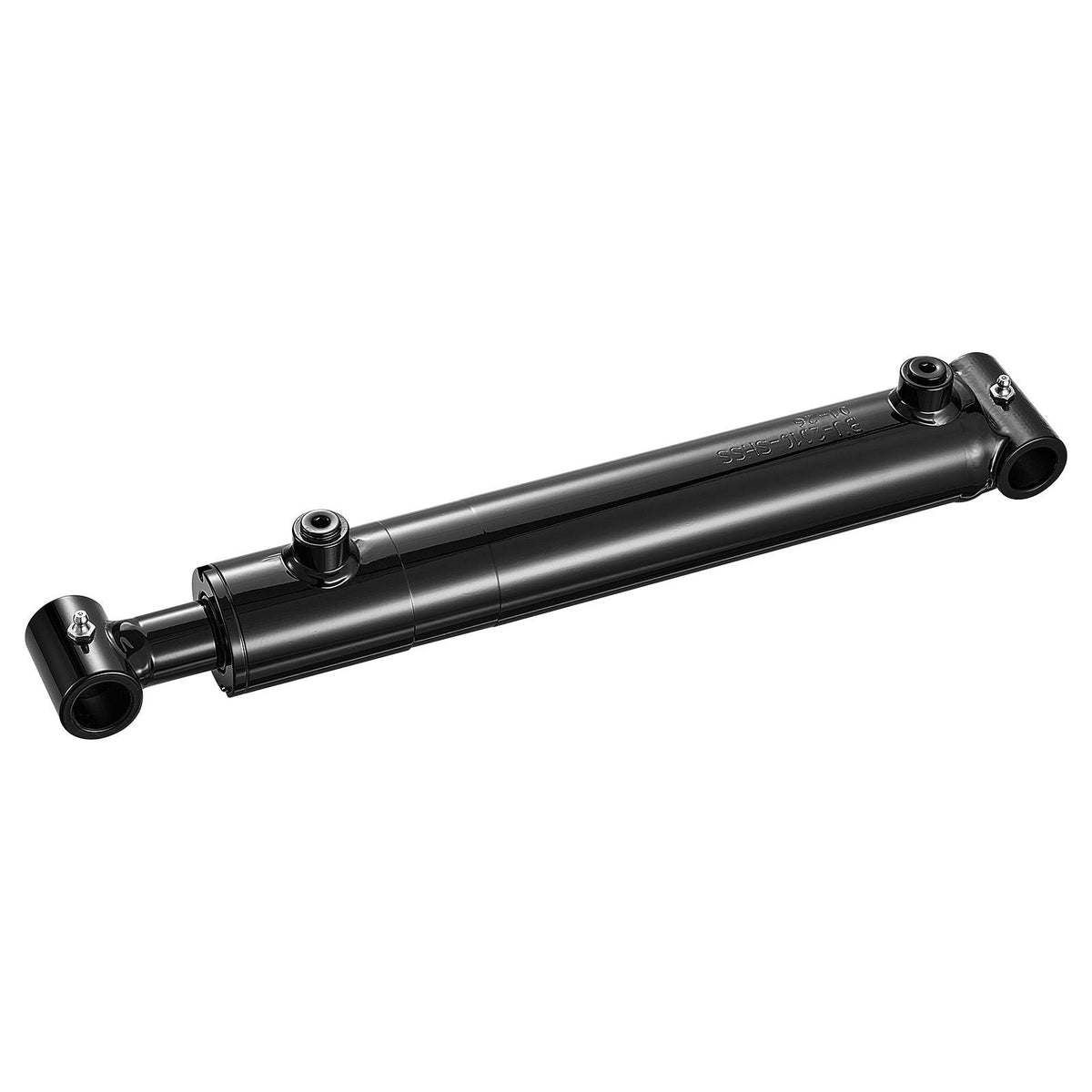 Double Acting Hydraulic Cylinder, 2" Bore x 10" Stroke, Max 3500PSI Hydraulic Cylinder, Heavy-Duty Welded Cross Tube Cylinders with 1" Pin Hole & SAE #6 Port for Agricultural Machinery, Tractors