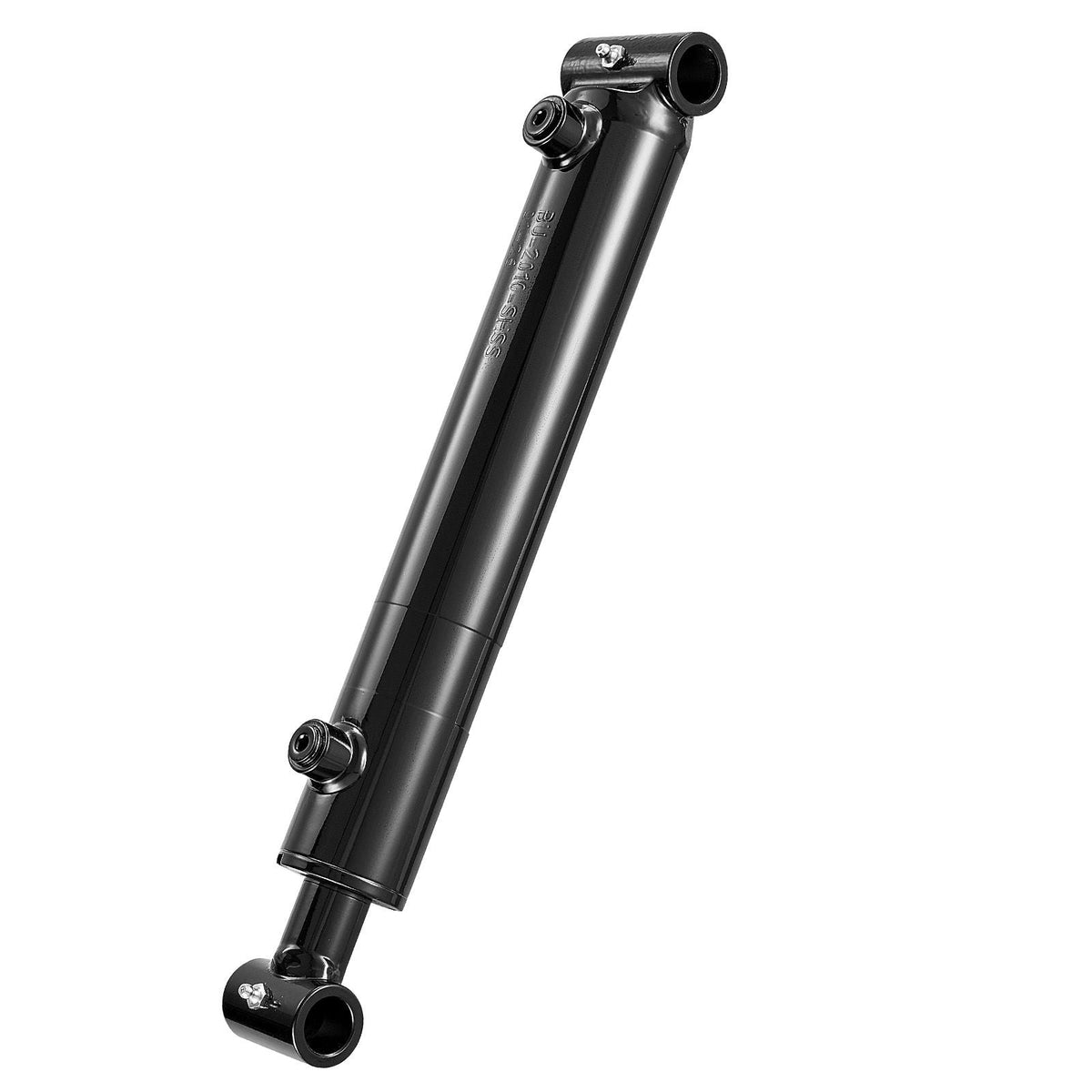 Double Acting Hydraulic Cylinder, 2" Bore x 10" Stroke, Max 3500PSI Hydraulic Cylinder, Heavy-Duty Welded Cross Tube Cylinders with 1" Pin Hole & SAE #6 Port for Agricultural Machinery, Tractors
