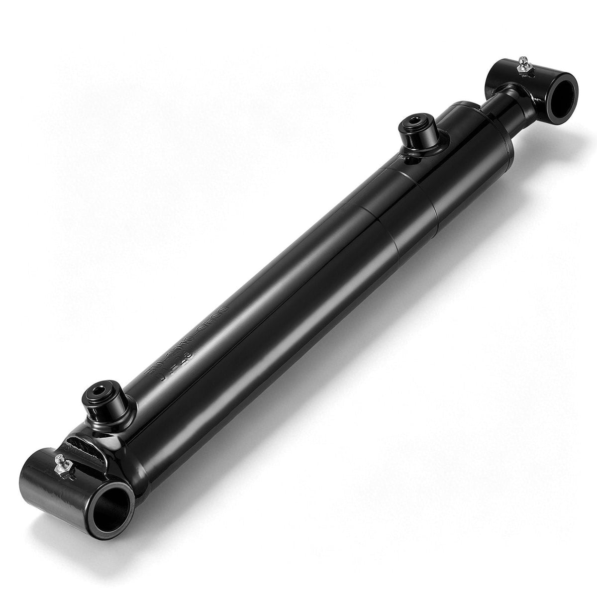 Double Acting Hydraulic Cylinder, 2" Bore x 10" Stroke, Max 3500PSI Hydraulic Cylinder, Heavy-Duty Welded Cross Tube Cylinders with 1" Pin Hole & SAE #6 Port for Agricultural Machinery, Tractors