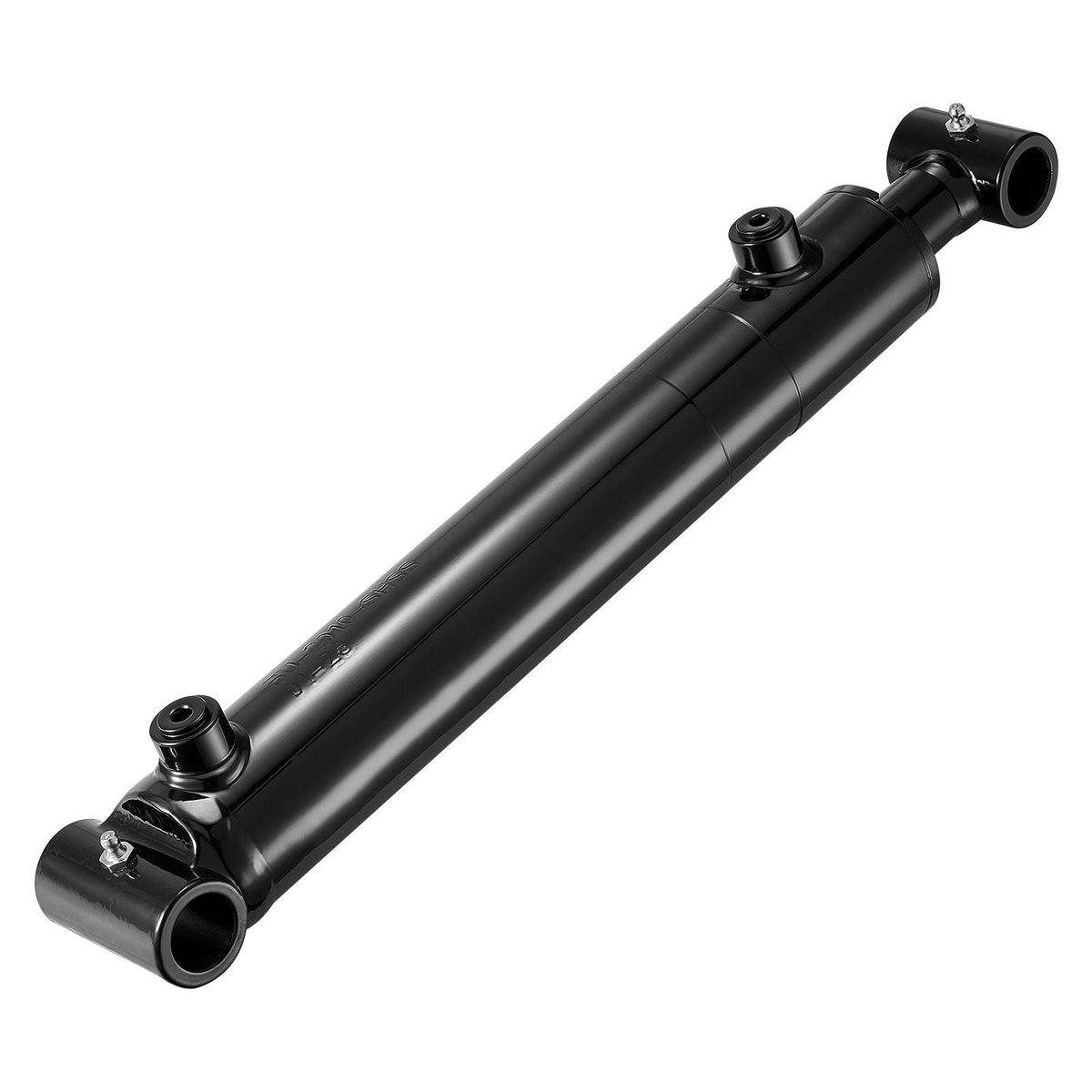 Double Acting Hydraulic Cylinder, 2" Bore x 10" Stroke, Max 3500PSI Hydraulic Cylinder, Heavy-Duty Welded Cross Tube Cylinders with 1" Pin Hole & SAE #6 Port for Agricultural Machinery, Tractors