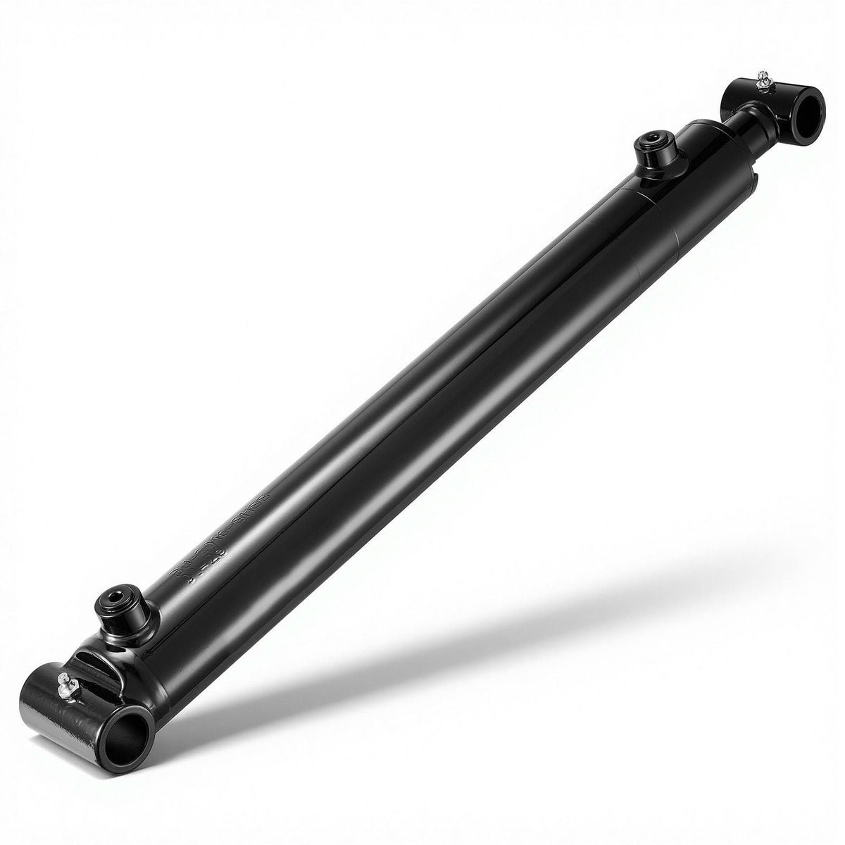Double Acting Hydraulic Cylinder, 2" Bore x 16" Stroke, Max 3500PSI Hydraulic Cylinder, Heavy-Duty Welded Cross Tube Cylinders with 1" Pin Hole & SAE #6 Port for Agricultural Machinery, Tractors