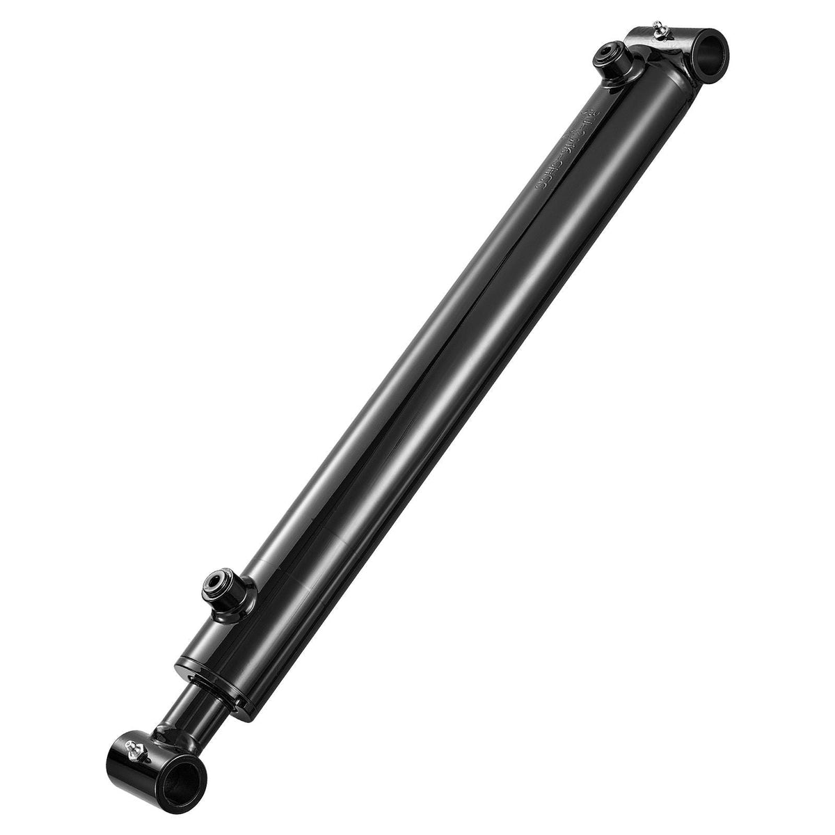 Double Acting Hydraulic Cylinder, 2" Bore x 16" Stroke, Max 3500PSI Hydraulic Cylinder, Heavy-Duty Welded Cross Tube Cylinders with 1" Pin Hole & SAE #6 Port for Agricultural Machinery, Tractors